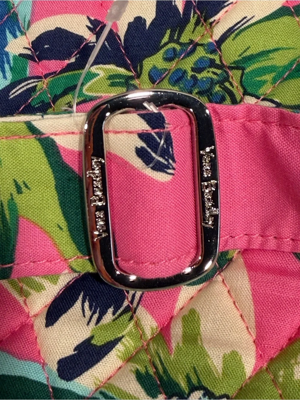 Vera Bradley Hot Pink Tropical Paradise Hipster Floral Quilted Crossbody Bag NWT